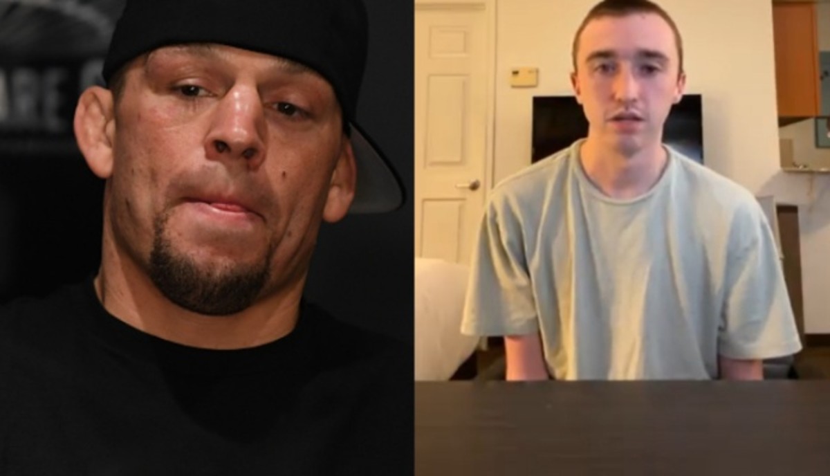 Former UFC title challenger Nate Diaz and Betr employee Derek Sullivan.